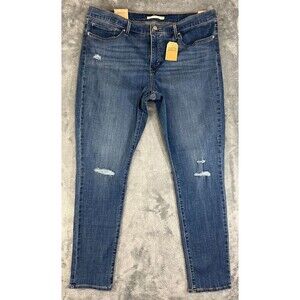 NEW Levi's 311 Jeans Womens 18 Shaping Skinny Mid Rise Slimming Blue Denim 37x30